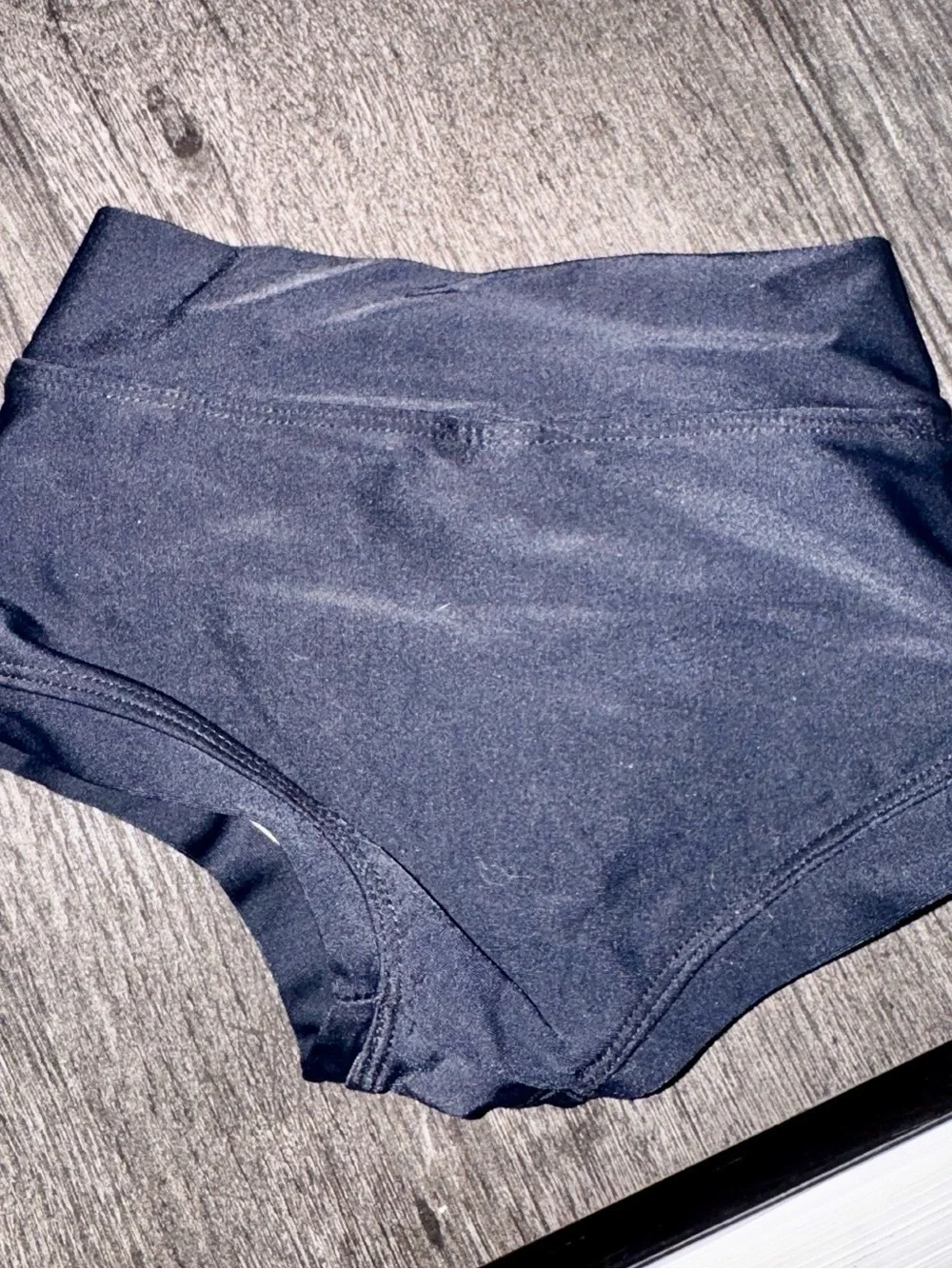Kandi Kouture Black High-Waisted Dance Shorts Child Small CS Size 4